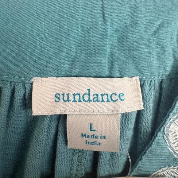 Sundance Teal Embroidered Sleeveless Tank - Picture 7 of 11